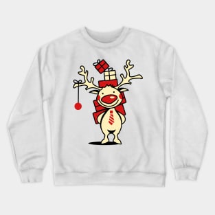 Christmas present Raindeer Crewneck Sweatshirt